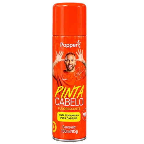 Tinta spray para cabelo 150ML laranja fluor neymar jr Tinta spray para cabelo 150ML laranja fluor neymar jr