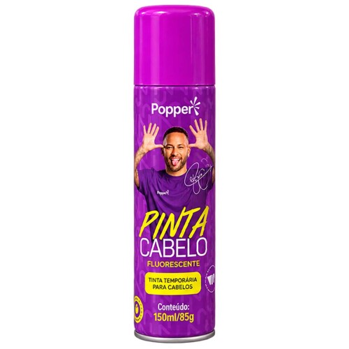 Tinta spray para cabelo 150ML roxo fluor neymar jr Tinta spray para cabelo 150ML roxo fluor neymar jr