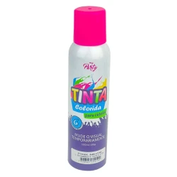 Tinta spray para cabelo 150ml pink neon