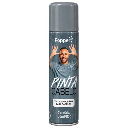 Tinta spray para cabelo 150ml prata fluor Neymar Jr Tinta spray para cabelo 150ml prata fluor Neymar Jr