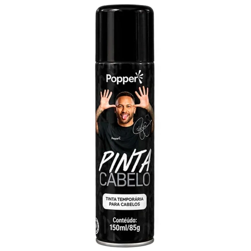 Tinta spray para cabelo 150ml preto fluor Neymar Jr
