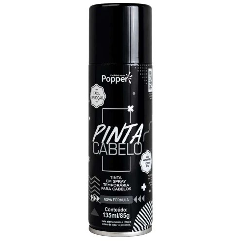 Tinta spray para cabelo azul fluorescente 135ml Popper
