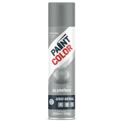 Tinta spray uso geral 350ml alumínio Baston