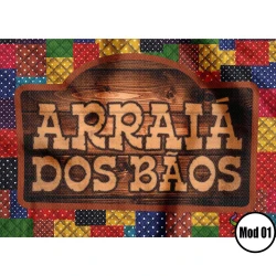 Toalha tnt painel junino 103cm com 01 unidades sortidos