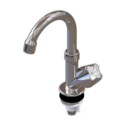 Torneira plástica para cozinha mesa bica móvel cromada Durín