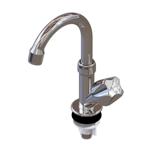 Torneira plástica para cozinha mesa bica móvel cromada Durín