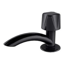 Torneira plástica para lavabo 1/2 preta Durín