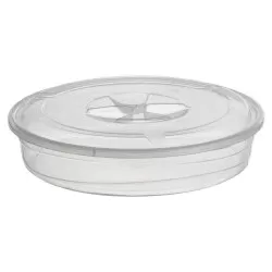 Torteira plástica com tampa transparente Plasmont Torteira plástica com tampa transparente Plasmont