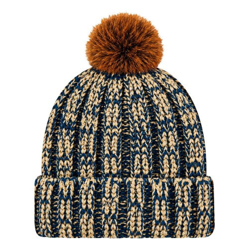 Touca de lã forrada adulto chenille com pompom sortidas Touca de lã forrada adulto chenille com pompom sortidas