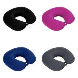 Travesseiro de pescoço para viagem com botão sortido Mbtech