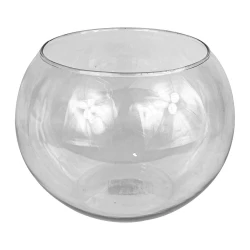 Vaso de vidro aquário grande Nº18 4,5 litros transparente 18x17cm