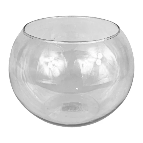 Vaso de vidro aquário grande Nº18 4,5 litros transparente 18x17cm