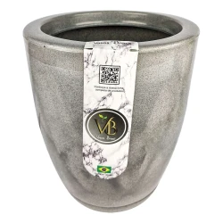 Vaso plástico cone polido 26x29x17cm 12 litros sortido