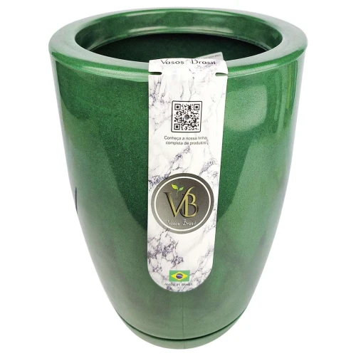 Vaso plástico cone polido 30x41x20cm 22 litros sortido
