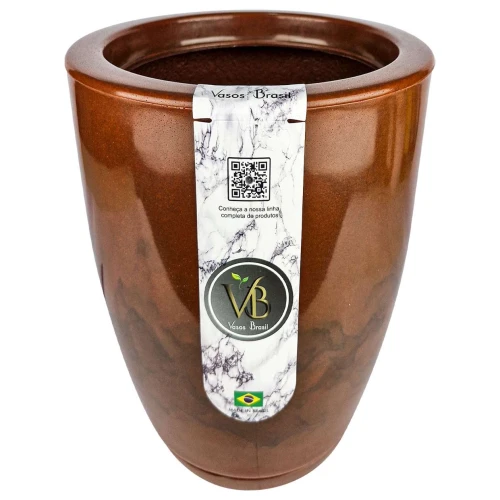 Vaso plástico cone polido 30x41x20cm 22 litros sortido