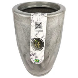Vaso plástico cone polido 33x54x22cm 35 litros sortido