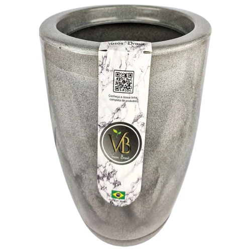 Vaso plástico cone polido 33x54x22cm 35 litros sortido