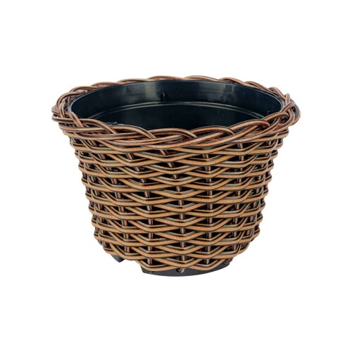 Vaso plástico de vime cachepot Nº3 11x7x7cm