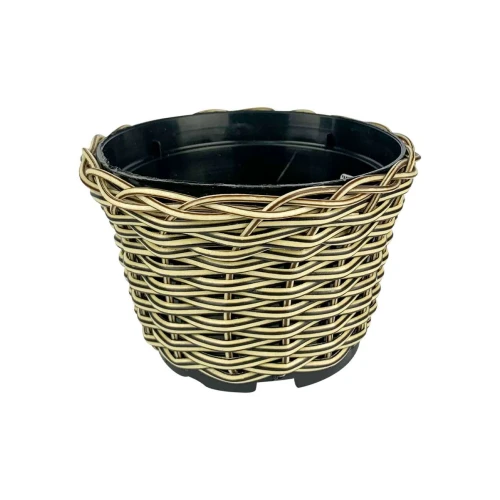 Vaso plástico de vime cachepot Nº3 11x7x7cm