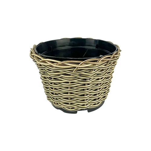 Vaso plástico de vime cachepot nº2 9x7x7cm