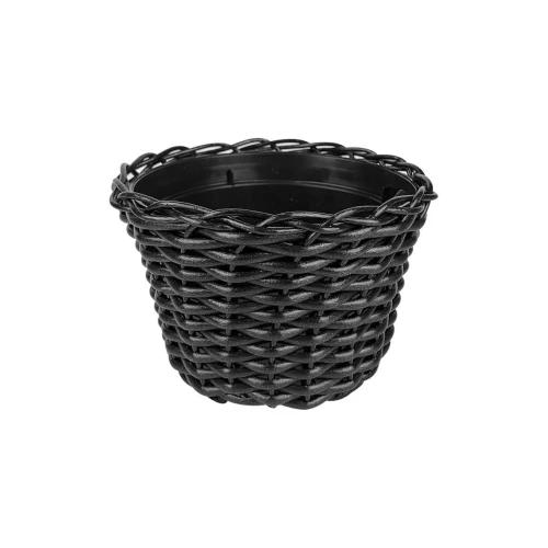 Vaso plástico de vime cachepot nº2 9x7x7cm