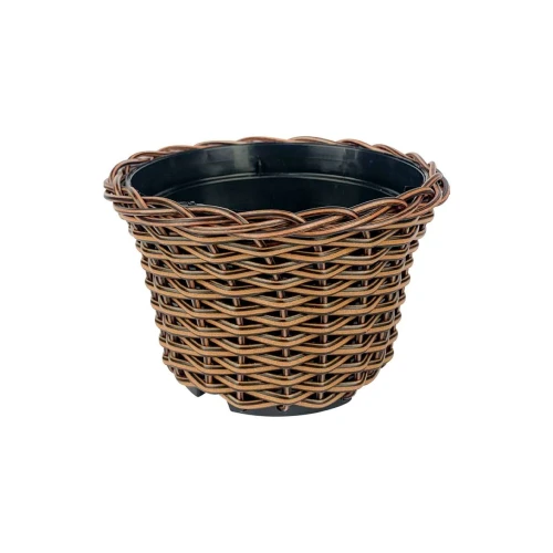 Vaso plástico de vime cachepot nº2 9x7x7cm