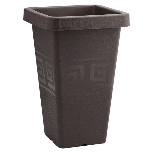 Vaso plástico quadrado grego café 29,5 litros Plasmont Vaso plástico quadrado grego café 29,5 litros Plasmont