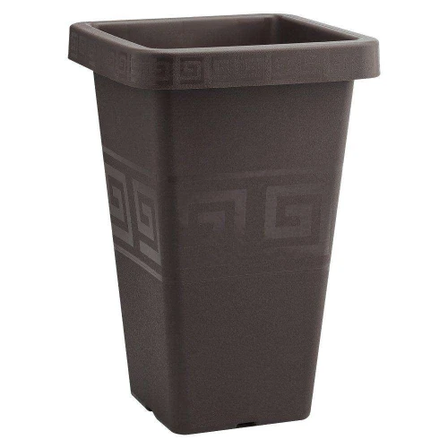 Vaso plástico quadrado grego café 29,5 litros Plasmont