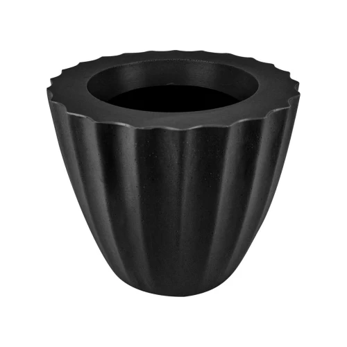 Vaso plástico redondo Linear 17x14x10,5cm sortido