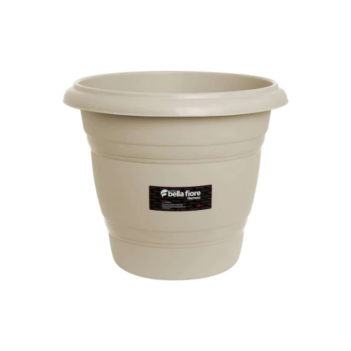 Vaso plástico redondo areia 17cm 1,7 litros Rischioto