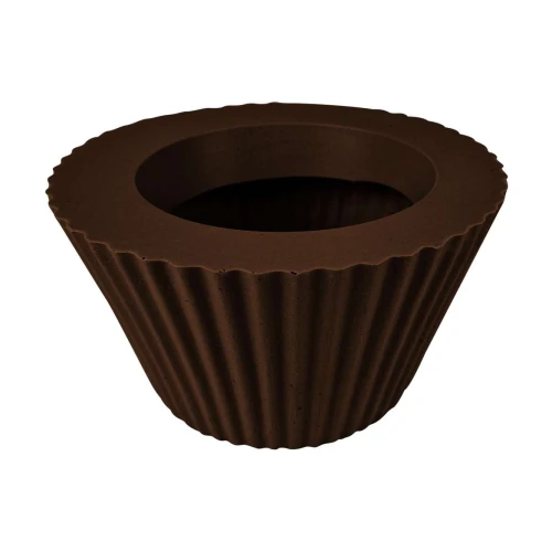 Vaso plástico redondo brigadeiro 18x9x11cm sortido