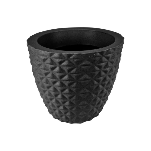Vaso plástico redondo diamante 24x20x15cm