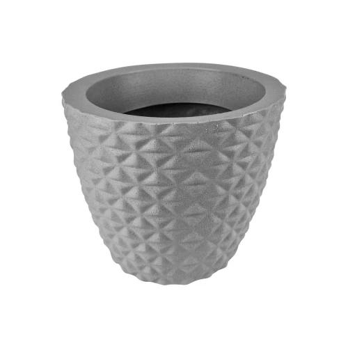 Vaso plástico redondo diamante 24x20x15cm