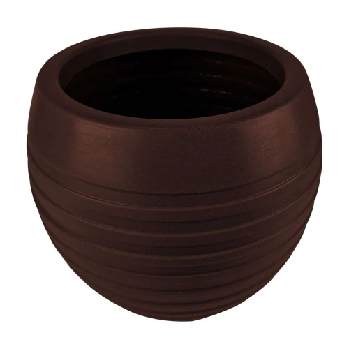 Vaso plástico redondo esfera frisada 34x39x23cm 32 litros