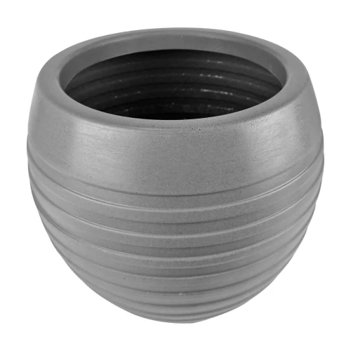 Vaso plástico redondo esfera frisada 34x39x23cm 32 litros
