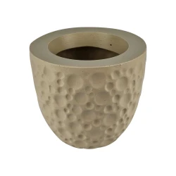 Vaso plástico redondo gotas 17x15x11cm sortido