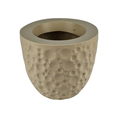 Vaso plástico redondo gotas 17x15x11cm sortido