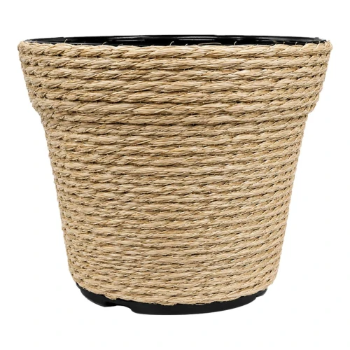 Vaso plástico sisal cachepot 14x11cm sortido Vaso plástico sisal cachepot 14x11cm sortido