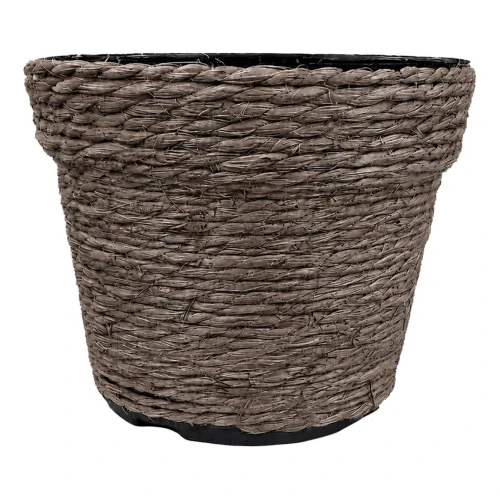 Vaso plástico sisal cachepot 14x11cm sortido Vaso plástico sisal cachepot 14x11cm sortido