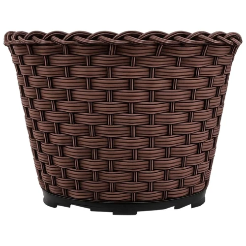 Vaso plástico vime cachepot 24x18x19cm sortido Vaso plástico vime cachepot 24x18x19cm sortido