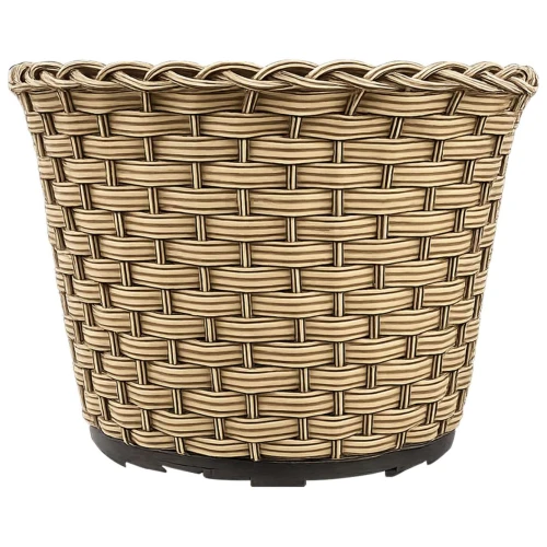Vaso plástico vime cachepot 24x18x19cm sortido Vaso plástico vime cachepot 24x18x19cm sortido