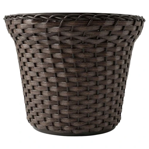 Vaso plástico vime cachepot 30x26x21cm sortido Vaso plástico vime cachepot 30x26x21cm sortido
