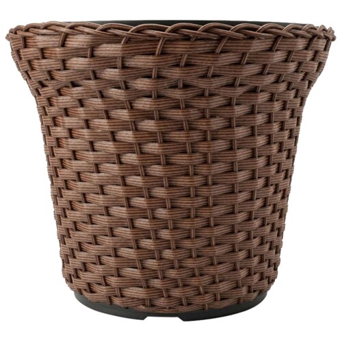 Vaso plástico vime cachepot 35x29x25cm sortido Vaso plástico vime cachepot 35x29x25cm sortido