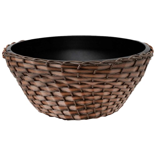 Vaso plástico vime cuia 18x10x10 sortido Vaso plástico vime cuia 18x10x10 sortido