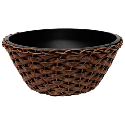 Vaso plástico vime cuia 18x10x10 sortido Vaso plástico vime cuia 18x10x10 sortido