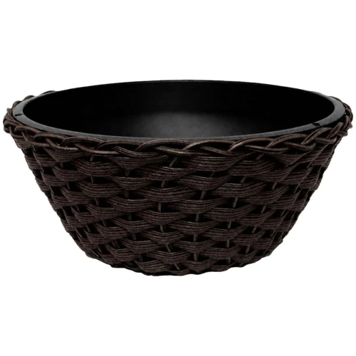 Vaso plástico vime cuia 18x10x10 sortido Vaso plástico vime cuia 18x10x10 sortido
