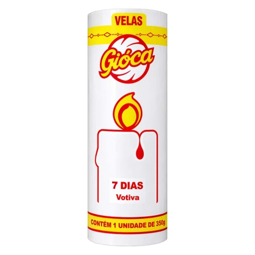 Vela branca 07 dias 255g Gióca Vela branca 07 dias 255g Gióca