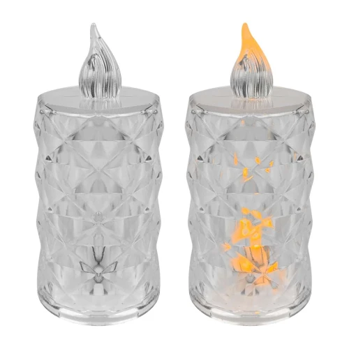 Vela decorativa acrilíca de led branco quente 09cm Aliança Vela decorativa acrilíca de led branco quente 09cm Aliança