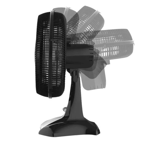 Ventilador de mesa 2 em 1 45cm 6 pás 3 velocidades Preto Ventilador de mesa 2 em 1 45cm 6 pás 3 velocidades Preto