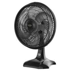 Ventilador de mesa 2 em 1 45cm 6 pás 3 velocidades Preto